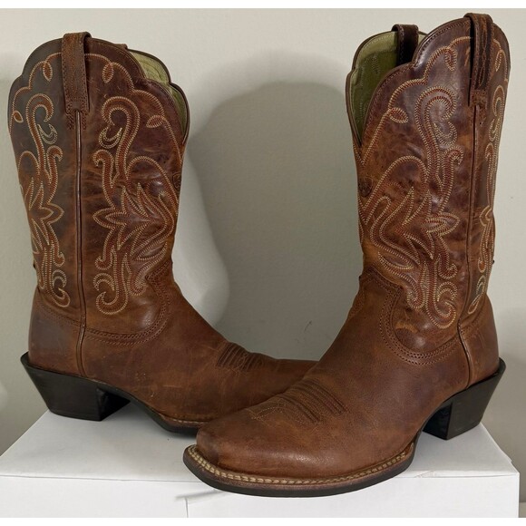 Ariat Shoes - Ariat Boots Brown Cowgirl Size 7.5B